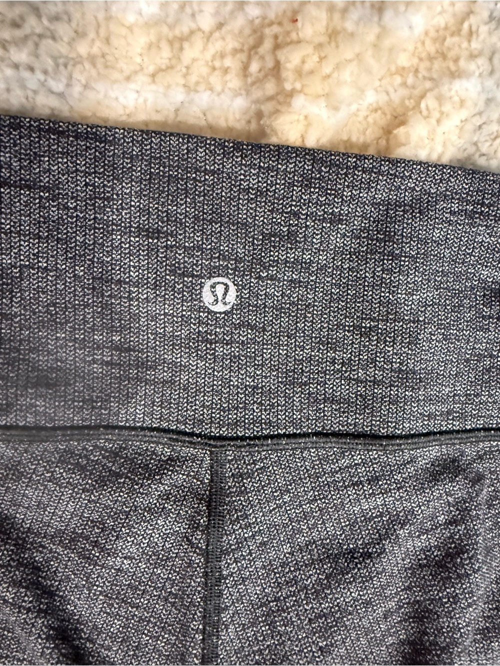 lululemon athletica Women's Heather Charcoal Knit Athletic leggings